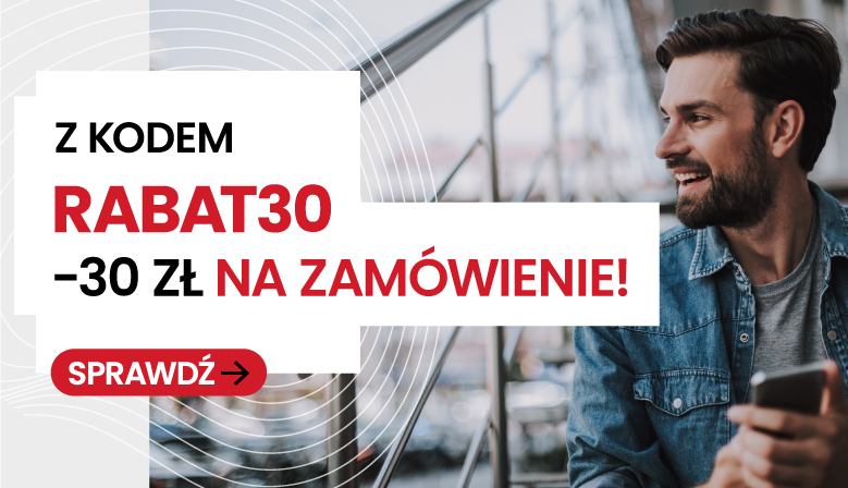 Z kodem RABAT30 otrzymasz 30 PLN na swoje zamówienie w Sprzeglo.com.pl!